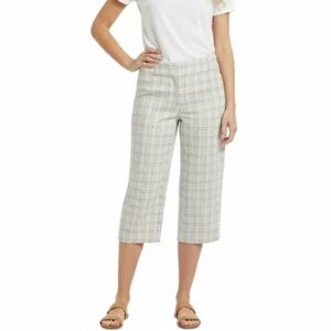 Dockers Plaid Cropped Pants 10P Petite